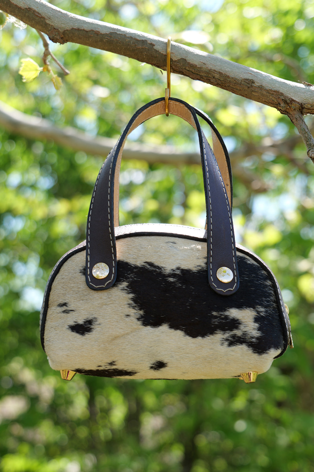 Handcrafted cowhide leather purse | hand embossed leather | little kids