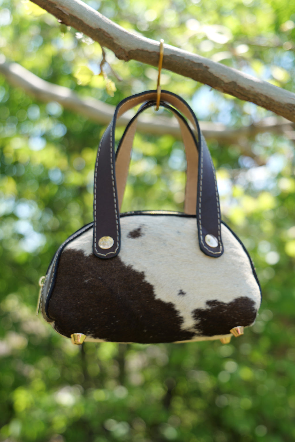 Handcrafted cowhide leather purse | hand embossed leather | little kids