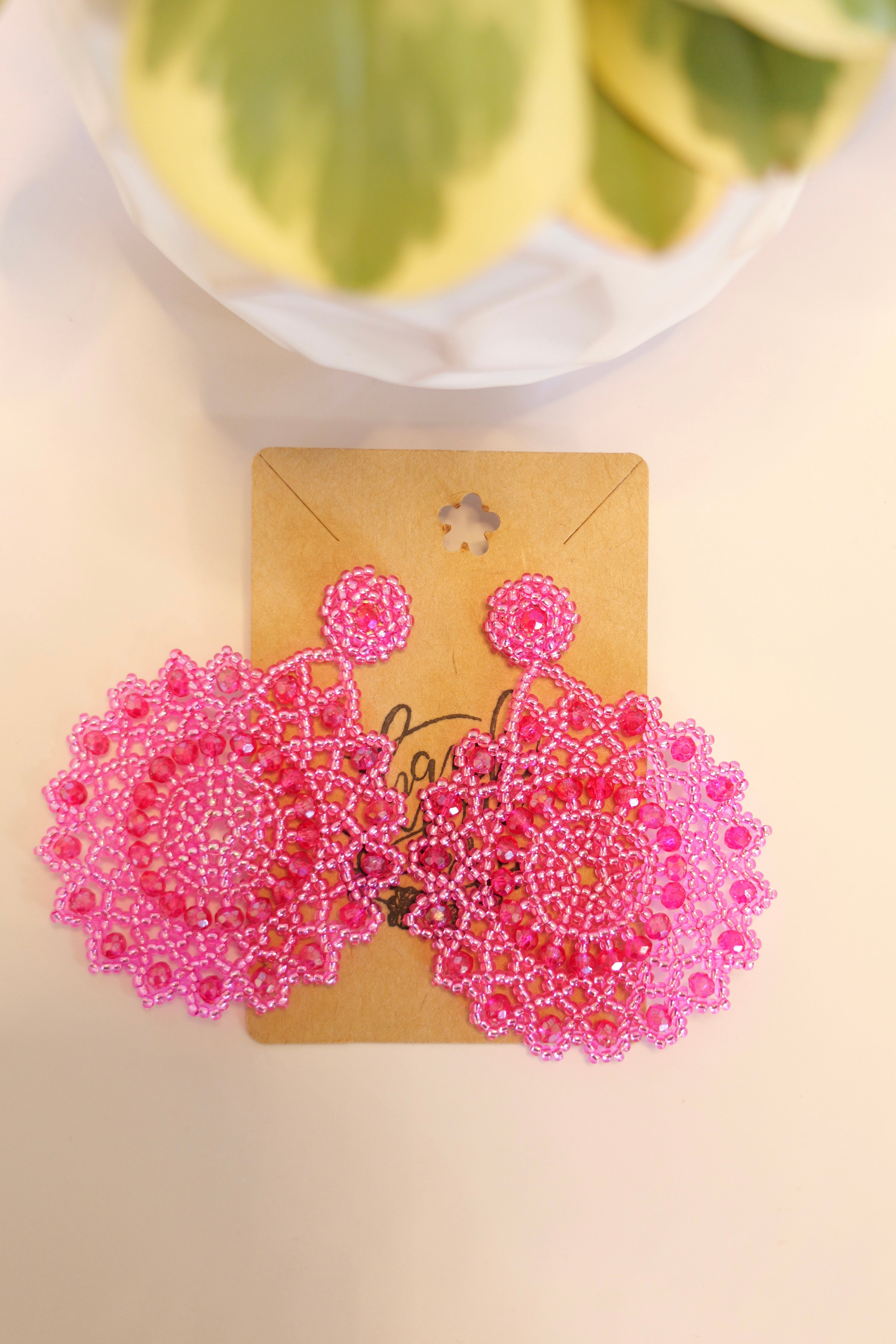 Hand beaded stud earrings | Color options available