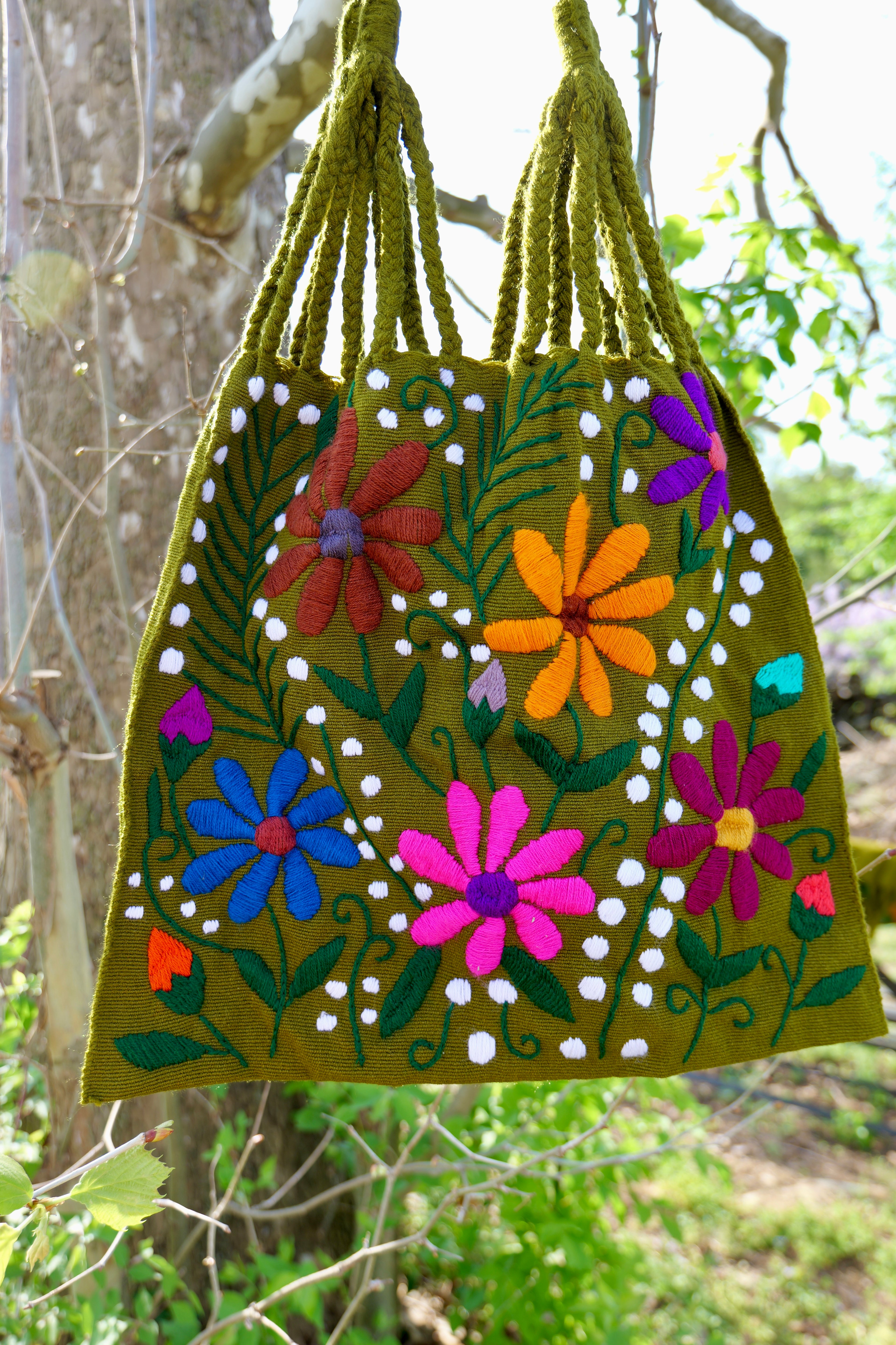 Hand Embroidered Tote Bag - Different styles available