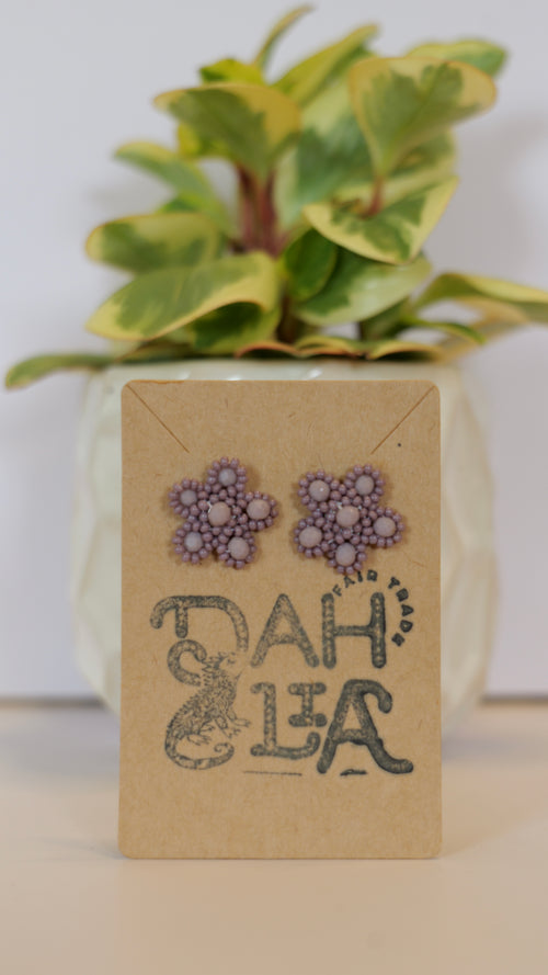 Hand beaded Stud earrings - Different colors available