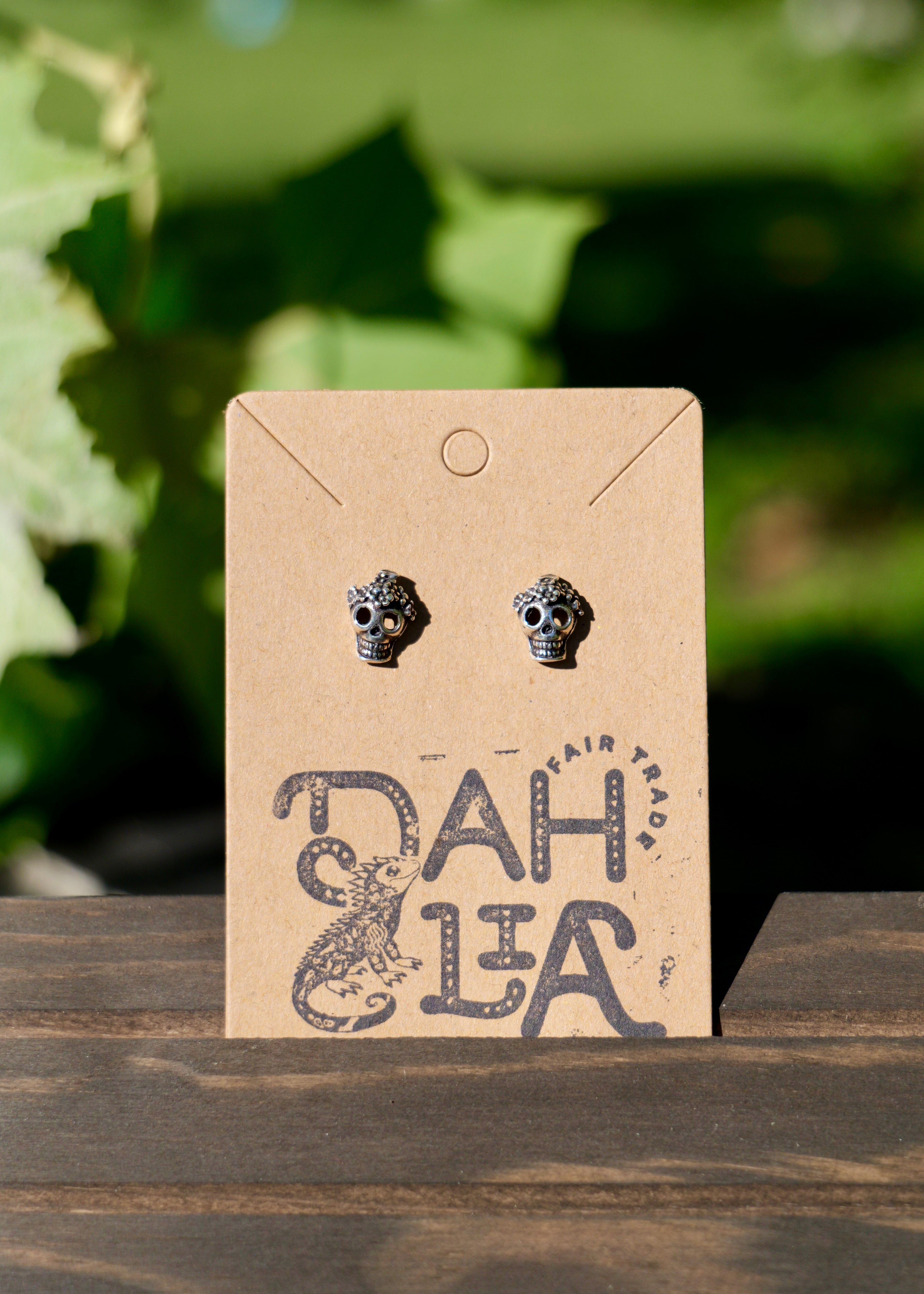 Handcrafted Sterling Silver Stud Earrings | Sugar Skull | Taxco Guerrero