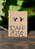 Handcrafted Sterling Silver Stud Earrings | Hummingbird | Taxco Guerrero
